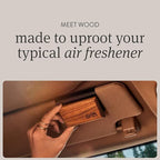Drift Car Air Freshener - The Original Wood Air Freshener - Car Odor Eliminator - Long Lasting Scent - Auto Accessories - Met