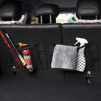 Universal Mesh Cargo Net Storage Net Wall Sticker Organizer Pouch Bag Storage Mesh Net for Car Trunk Storage Add On Organizers for Car Truck (15" x 9.5" (2 Packs))