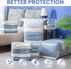 8 Pack Vacuum Storage Bags, Jumbo Cube 31x40x15 Inch, Extra Large Vacuum Seal Bgas for Comforters, Blankets, Pillow, Quilts, 