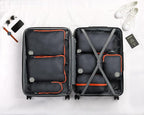 TRIPPED XL Compression Packing Cubes — 7-Piece Set for Checked Luggage | Extra-Large (15.7"×11"×4") + Large + Small + Tube + 