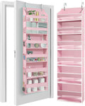 HOMELUX THEORY UPGRADED 6 Tiers Over The Door Organizer Hanging - 100D EXTRA THICK & 50lbs HUGE CAPACITY, 12 Side Mesh Pocket