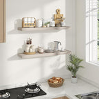 Dreamland 36 Inches Floating Shelves for Wall, 8" Deep Long Floating Shelves Set of 2, Large Display & Storage Shelf, Wall Sh