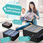 ALL INCLUDED - 12 Set Packing Cubes for Suitcases Carry On, Travel Essentials/Accessories Luggage Organizer Bags Set, Include