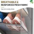 MISSLO 30 Pairs Over the Door Shoe Organizer Breathable Mesh Hanging Shoe Rack for Closet Storage with Wide Deep Pockets 10 T