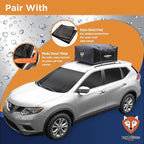 Rightline Gear Sport Jr Waterproof Rooftop Cargo Carrier for Top of Vehicle, Attaches With or Without Roof Rack, 10 Cubic Feet, Black