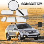 KMF 8pcs Thicken Sun Shades for Subaru Outback 2010-2014 Accessories, Custom Privacy Full Car Window Covers Sunshade for Windshield Side Rear, UV Block and Blackout for Camping Outdoor
