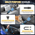 JONYJ Handheld Vacuum Cordless, 16000PA Strong Suction Hand Held Car Vacuum Cleaner, Portable Hand Vacuum Rechargeable with M