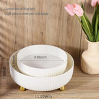 Anyoifax Makeup Perfume Organizer Tray 360 Degree Rotating Lazy Susan Skincare Lotion Organizer Spinning Cosmetics Storage fo