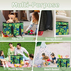 Reusable Grocery Bag, Foldable Large Shopping Tote Bag for Groceries Kitchen Picnic Car Trunk