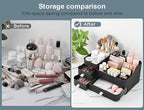 Cologne Perfume Organizer With Drawers,Large Perfumes Vanity Countertop Storage,Perfume Stand for Cologne, Deodorant, Beard, 