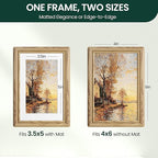 16 inch White Wall Floating Shelves Set of 2 with 2 Picture Frames, 4 x 6 Photo Frame and 5 x 7 Picture Frames