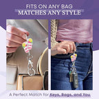 Women’s Bag Charm Key Finder, Car Keychain Hook, Cute Purse Organizer & Tote Bag Accessories, Gifts for Mom - Original