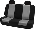 FH Group Car Seat Cover Rear Set Striking Striped Car Seat Covers with Rear Split Bench, Universal Fit Interior Accessories f