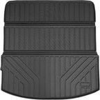 Auxko All Weather Cargo Mat with Back Seat Mat Fit for Mazda CX90 2026 2025 2024 TPE Trunk Mat Accessories All Season Odorless Anti-Slip Black