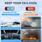 Sunsdrew 8PCS Full Rear&Side Window Sun Shade for Mazda CX-5 2017-2026|Foldable Privacy Protector|Blocks UV Rays&Heat|CX5 Interior Accessories