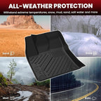 LASFIT Floor Mats for Toyota Prius 2016-2022 & Prius Prime 2017-2022, All Weather TPE Custom Fit Easy Clean Durable No-Curling Floor Liners for Prius 2016 2017 2018 2019 2020 2021 2022 Car Mats