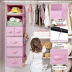 GRANNY SAYS Hanging Closet Organizers and Storage, 6 Shelves Closet Hanging Organizer with 6 Side Pockets, 5 Drawer Storage O