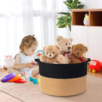 MEGASKET Extra Large Storage Basket, 22" X 14" Blanket Storage for Living Room, Decorative Kids Dog Toy Bin Box, Big Woven Co