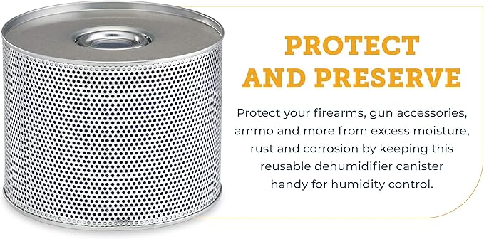 SnapSafe Reusable Canister Dehumidifier, 75902 - Portable, Easy to Use Moisture Absorbers for Gun Safes & Cabinets - Prevent