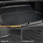Floor Mats for Honda Civic 2016-2021, All Weather Floor Mats Trunk Cargo Liner and Door Sill Guards Accessories, Full Coverage Set (Fit Sedan Models)