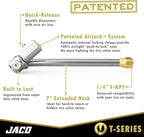 JACO Lightning T-Series Tire Air Chuck - 1/4" F-NPT (Open Flow)