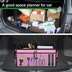 Femuar Car Trunk Organizer,Car Storage Organizer with 72L Large Capacity Waterproof Collapsible and 11 Pockets,Trunk Organizer