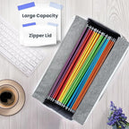 File Organizer Box, Portable Tote Bag Hanging Filing Box Desktop File Folder Document Storage Organizer with Pockets and Hand