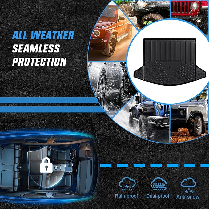 Nilight Cargo Mats for Mazda CX5 CX-5 2017 2018 2019 2020 2021 2022 2023 2024 2025 All Weather Protection Heavy Duty Cargo Liners