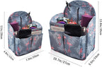 Vercord Backpack Organizer Insert Liner Hanging Travel Bag in Bag with Many Pockets