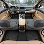 All Weather Floor Mats for 2016-2019 Chevy Cruze (No Fit 2016 Cruze Limited), Chevy Cruze Floor Mats, 1st and 2nd Maximum Coverage, 3D Waterproof TPE Rubber Protector Car Mats Full Set Liners