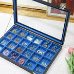 Stratalife Earring Organizer Jewelry Tray with See-through Lid Jewelry Holder Organizer Jewelry Organizer Box Jewelry Storage