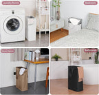 efluky Slim Laundry Basket, Narrow Laundry Hamper with Handles, Collapsible Dirty Clothes Hamper, Tall Laundry Bin for Laundr