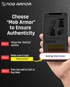Mob Armor MobNetic Maxx - USA Assembled Magnetic Phone Holder for Car, Magnetic Car Phone Mount, 90-Degree Tilt, 360-Degree Rotation, Aluminum Metal, Compatible with iPhone & Android - Multicolor