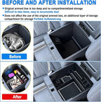 SHAOHAO for 2025 2026 Nissan Frontier Center Console Organizer Tray 2022-2025 2026 Nissan Frontier (S/SV/Pro-X/Pro-4X/SL) Console Tray Frontier 2023 2024 2025 2026 Accessories Armrest Box Organizer