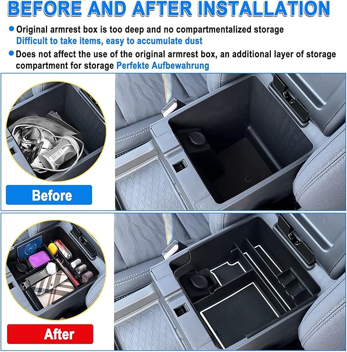 SHAOHAO for 2025 2026 Nissan Frontier Center Console Organizer Tray 2022-2025 2026 Nissan Frontier (S/SV/Pro-X/Pro-4X/SL) Console Tray Frontier 2023 2024 2025 2026 Accessories Armrest Box Organizer