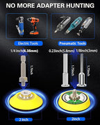 2 Inch Sanding Discs Drill Polishing Kit, 193PCS Car Headlight Restoration Kit, Hook & Loop Wet Dry Buffing Pads for Rotary T