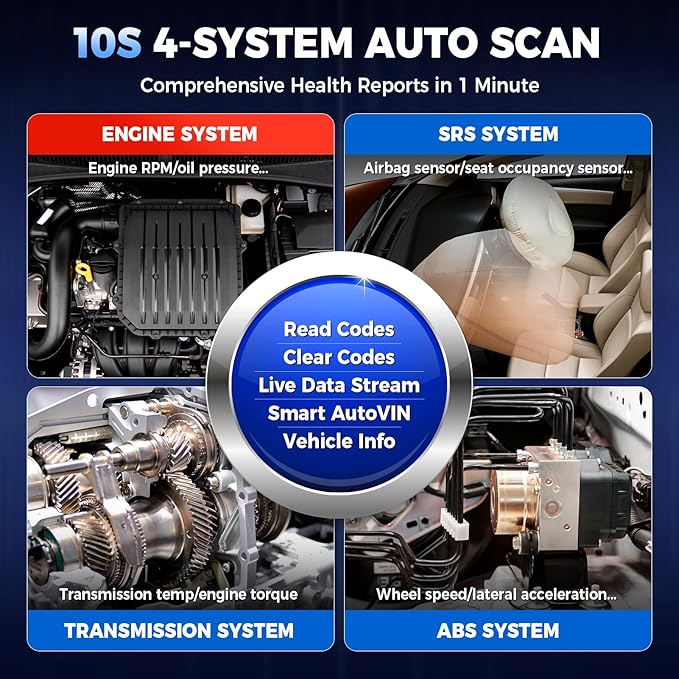 OBD2 Scanner LAUNCH CRP129X V3.0 Elite Scan Tool, Upgrade of CRP123X, 12 Reset Services, ABS/SRS/Transmission/Check Engine