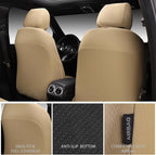 CAR PASS Neoprene Waterproof Seat Covers Full Sets, Wetsuit Car Seat Covers 5 Seats Universal Fit for Vans, Truck, SUV, 3D Ty