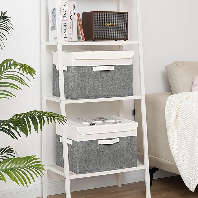 GRANNY SAYS Large Storage Bins with Lids, Collapsible Storage Box, Storage Basket for Shelves, Decorative Storage Bins, Toy S