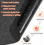 17 x 7.6FT Extra Large Garage Floor Mat, Premium Oil Leaks Absorbent Oil Spill Mat,Waterproof Backing Garage Mat,Reusable, Wa