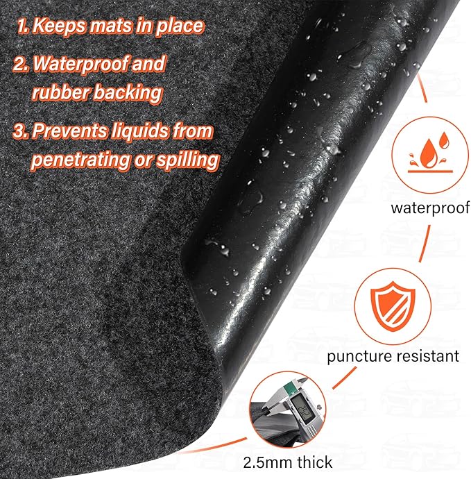 17 x 7.6FT Extra Large Garage Floor Mat, Premium Oil Leaks Absorbent Oil Spill Mat,Waterproof Backing Garage Mat,Reusable, Wa