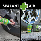 Slime 50107 Flat Tire Puncture Repair, Smart Spair, Emergency Kit For Car Tires, Includes Sealant And Tire Inflator Pump, Sui