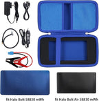 khanka Hard Travel Case Replacement for Halo Bolt 58830/57720 / Air 58830 / ACDC Max 55500 mWh Portable Emergency Power Kit, Portable Phone Laptop Charger, Case Only (Blue)