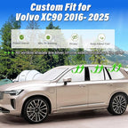 KMF 10pcs Thicken Sun Shades for Volvo XC90 2016-2025 Accessories, Full Car Window Covers Sunshade for Windshield Side Rear, UV Block and Blackout Protect Privacy for Car Camping