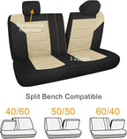 3D Air Mesh Car Seat Cover Full Sets Washable and Breathable Premium Cloth Automotive Vehicle Seat Covers for Cars Interior, 