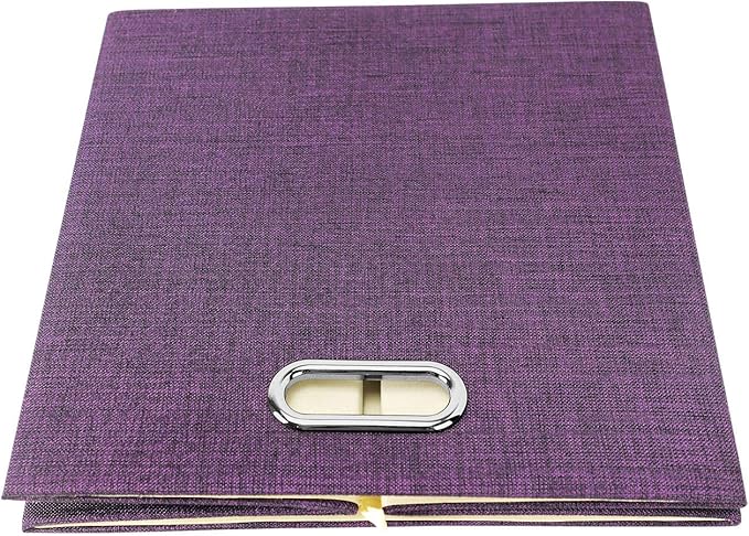 Storage Basket Bins,13×13×13 Foldable Storage Cube Boxes Fabric Drawer for Closet Shelf Cabinet Bookcase - Set of 4, Purple