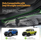 MAIKER Backseat Tablet Holder, Adjustable Hanging iPad Holder Mount Compatible with 2018-2025 Jeep Wrangler JL & 2020-2025 Gladiator JT, Road Trip Essentials for Kids for 4.92‘’~9.25’’ Devices Black