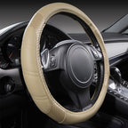 CAR PASS Line Rider Microfiber Leather Sporty Steering Wheel Cover Universal Fits for 95% Truck,SUV,Cars, Anti-Slip Safety Co
