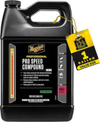 Meguiar's M11032 Mirror Glaze Ultra Pro Speed Compound, Rubbing Compound for Cars Removes Up to 1,200 Grit Sanding Marks and Leaves a Swirl-Free, High-Gloss Finish, 1 Gallon