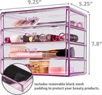 Sorbus Makeup Organizer - 4 Drawer Acrylic Make Up Organizers and Storage for Cosmetics, Jewelry, Beauty Supplies, Clear Make